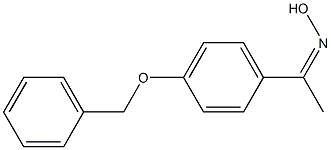 N-{1-[4-(benzyloxy)phenyl]ethylidene}hydroxylamine 化学構造式