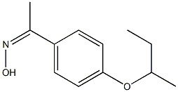 N-{1-[4-(butan-2-yloxy)phenyl]ethylidene}hydroxylamine Struktur