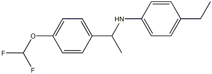  N-{1-[4-(difluoromethoxy)phenyl]ethyl}-4-ethylaniline