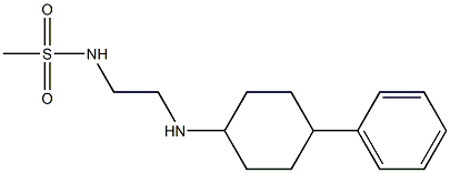 N-{2-[(4-phenylcyclohexyl)amino]ethyl}methanesulfonamide Structure