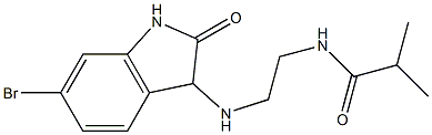 N-{2-[(6-bromo-2-oxo-2,3-dihydro-1H-indol-3-yl)amino]ethyl}-2-methylpropanamide Structure