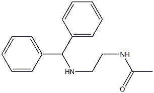 N-{2-[(diphenylmethyl)amino]ethyl}acetamide Structure