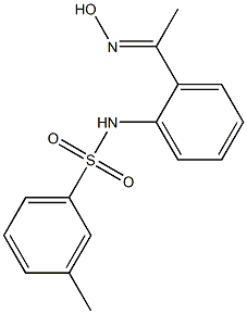 N-{2-[1-(hydroxyimino)ethyl]phenyl}-3-methylbenzene-1-sulfonamide