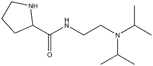 N-{2-[bis(propan-2-yl)amino]ethyl}pyrrolidine-2-carboxamide 结构式