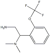 N-{2-amino-1-[2-(trifluoromethoxy)phenyl]ethyl}-N,N-dimethylamine 化学構造式