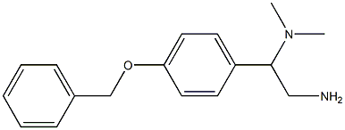 N-{2-amino-1-[4-(benzyloxy)phenyl]ethyl}-N,N-dimethylamine Structure