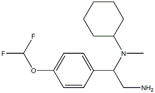 N-{2-amino-1-[4-(difluoromethoxy)phenyl]ethyl}-N-cyclohexyl-N-methylamine Structure
