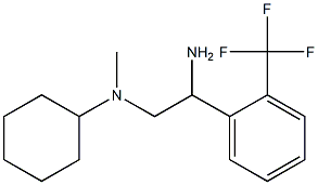 N-{2-amino-2-[2-(trifluoromethyl)phenyl]ethyl}-N-methylcyclohexanamine Structure