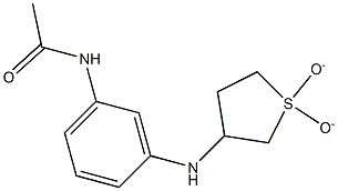 N-{3-[(1,1-dioxidotetrahydrothien-3-yl)amino]phenyl}acetamide Structure