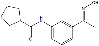 N-{3-[(1E)-N-hydroxyethanimidoyl]phenyl}cyclopentanecarboxamide Structure