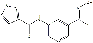 N-{3-[(1E)-N-hydroxyethanimidoyl]phenyl}thiophene-3-carboxamide|