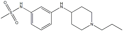 N-{3-[(1-propylpiperidin-4-yl)amino]phenyl}methanesulfonamide,,结构式