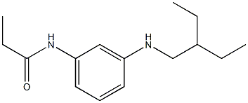 N-{3-[(2-ethylbutyl)amino]phenyl}propanamide 结构式