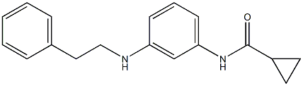 N-{3-[(2-phenylethyl)amino]phenyl}cyclopropanecarboxamide Structure