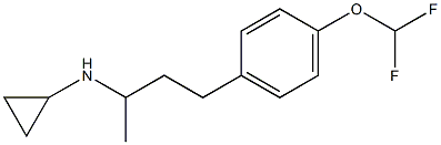 N-{3-[4-(difluoromethoxy)phenyl]-1-methylpropyl}cyclopropanamine Structure