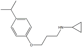 N-{3-[4-(propan-2-yl)phenoxy]propyl}cyclopropanamine Structure