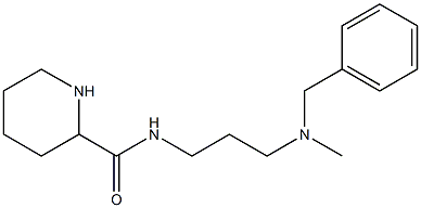 N-{3-[benzyl(methyl)amino]propyl}piperidine-2-carboxamide Struktur