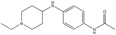 N-{4-[(1-ethylpiperidin-4-yl)amino]phenyl}acetamide Struktur