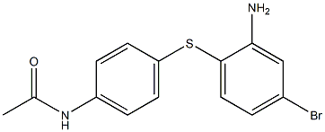 N-{4-[(2-amino-4-bromophenyl)sulfanyl]phenyl}acetamide Structure