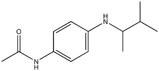 N-{4-[(3-methylbutan-2-yl)amino]phenyl}acetamide Structure