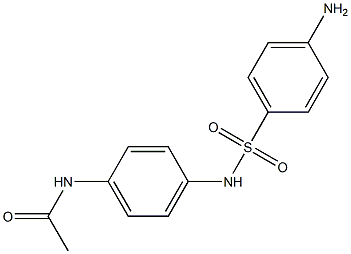 N-[4-(4-アミノベンゼンスルホンアミド)フェニル]アセトアミド 化学構造式