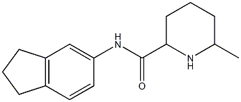 N-2,3-dihydro-1H-inden-5-yl-6-methylpiperidine-2-carboxamide Structure