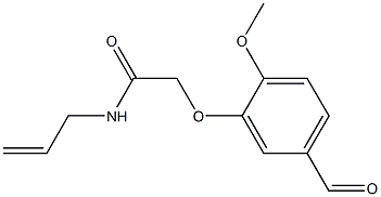 N-allyl-2-(5-formyl-2-methoxyphenoxy)acetamide Struktur