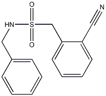 N-benzyl(2-cyanophenyl)methanesulfonamide 化学構造式