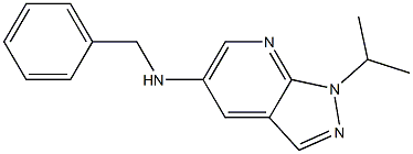 N-benzyl-1-(propan-2-yl)-1H-pyrazolo[3,4-b]pyridin-5-amine Structure