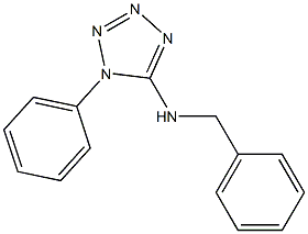 N-benzyl-1-phenyl-1H-1,2,3,4-tetrazol-5-amine 化学構造式