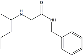 N-benzyl-2-(pentan-2-ylamino)acetamide 化学構造式