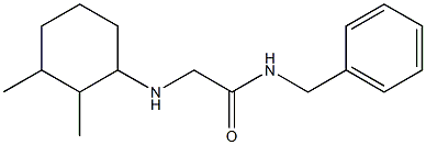 N-benzyl-2-[(2,3-dimethylcyclohexyl)amino]acetamide,,结构式