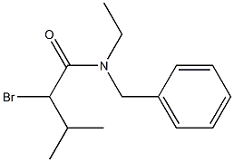 N-benzyl-2-bromo-N-ethyl-3-methylbutanamide Structure
