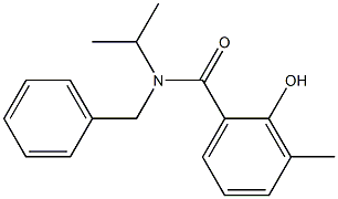 N-benzyl-2-hydroxy-3-methyl-N-(propan-2-yl)benzamide,,结构式