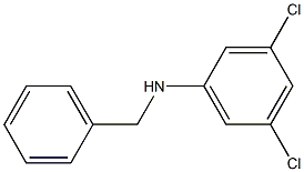 3,5-ジクロロ-N-ベンジルアニリン 化学構造式