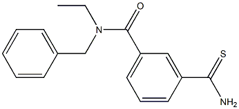 N-benzyl-3-carbamothioyl-N-ethylbenzamide Structure