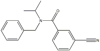 N-benzyl-3-cyano-N-isopropylbenzamide 化学構造式