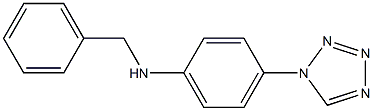 N-benzyl-4-(1H-1,2,3,4-tetrazol-1-yl)aniline 化学構造式