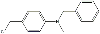 N-benzyl-4-(chloromethyl)-N-methylaniline 化学構造式
