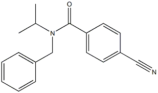 N-benzyl-4-cyano-N-isopropylbenzamide Struktur