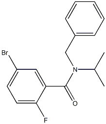 N-benzyl-5-bromo-2-fluoro-N-(propan-2-yl)benzamide Struktur