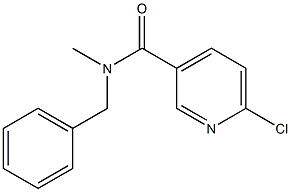 N-benzyl-6-chloro-N-methylpyridine-3-carboxamide Struktur