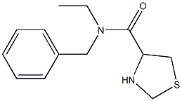 N-benzyl-N-ethyl-1,3-thiazolidine-4-carboxamide Structure