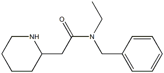 N-benzyl-N-ethyl-2-(piperidin-2-yl)acetamide Structure