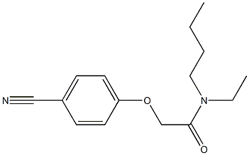 N-butyl-2-(4-cyanophenoxy)-N-ethylacetamide Structure