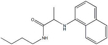 N-butyl-2-(naphthalen-1-ylamino)propanamide Structure