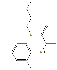 N-butyl-2-[(4-fluoro-2-methylphenyl)amino]propanamide