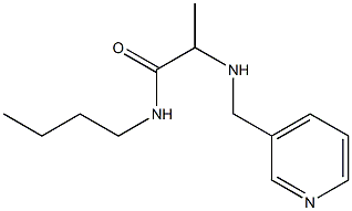 N-butyl-2-[(pyridin-3-ylmethyl)amino]propanamide 化学構造式