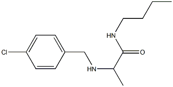 N-butyl-2-{[(4-chlorophenyl)methyl]amino}propanamide Struktur