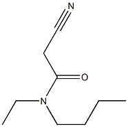 N-butyl-2-cyano-N-ethylacetamide Struktur